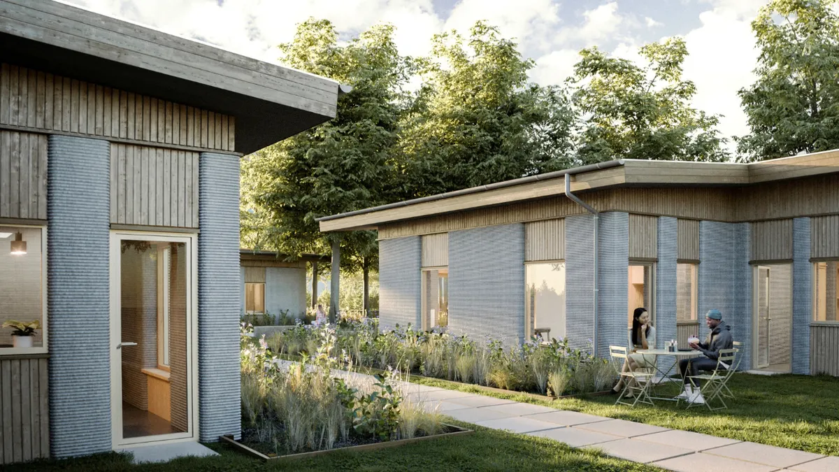 3d printed student apartments finished