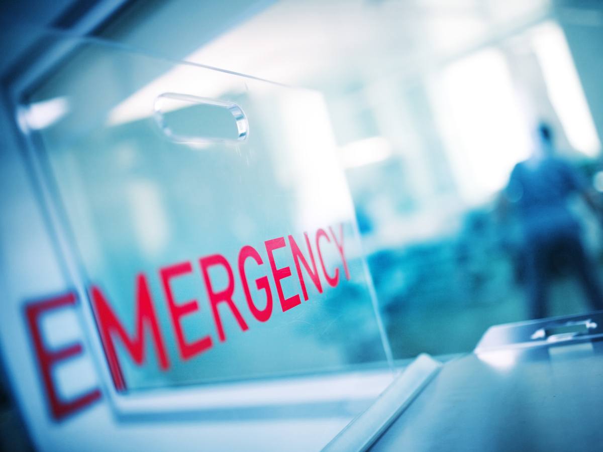 Emergency hospital sign