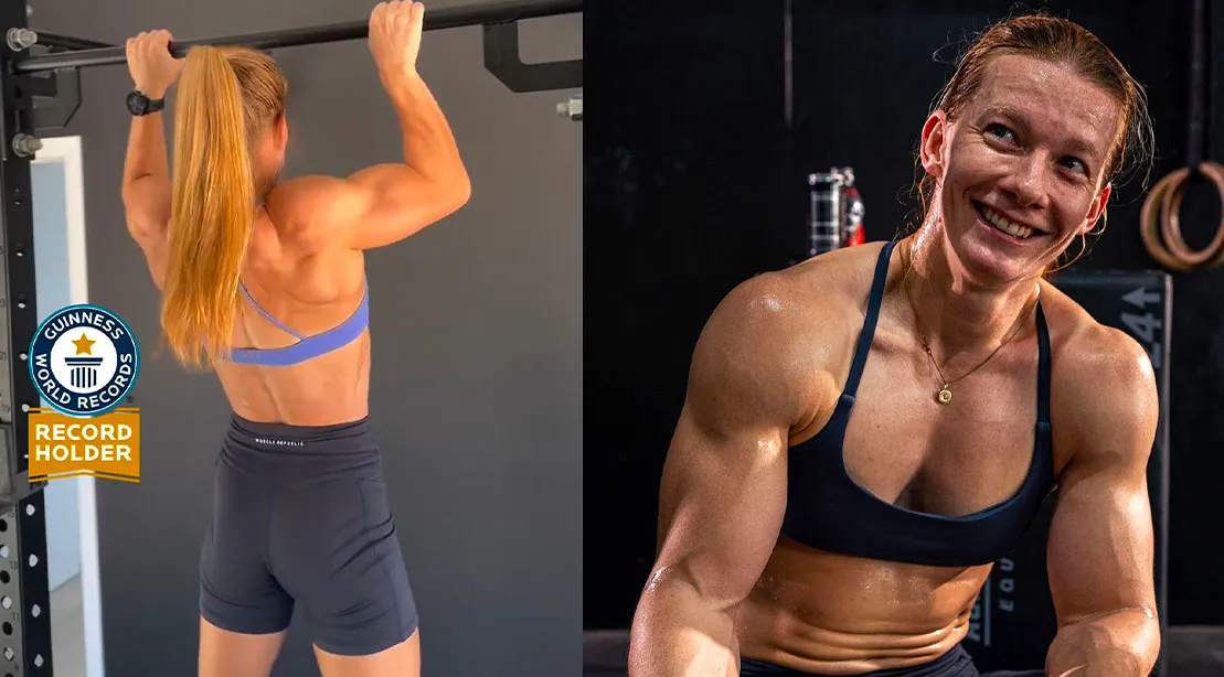 Jade Henderson performing pullups