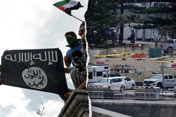 isis flag bondi attack split