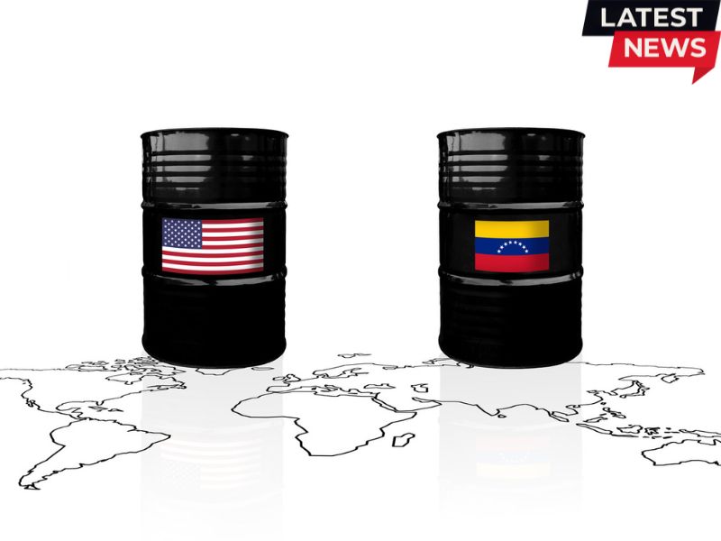 Crude oil barrels with US and Venezuela flags.jpg