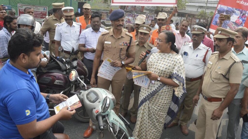 Collector flags off road safety awareness rally in Vellore 1 rally 4.jpeg