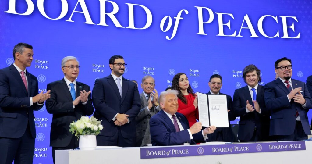 Trump launches "Board of Peace" without major U.S. allies, meets with Zelenskyy 1 trump peace board 2257550121.jpg