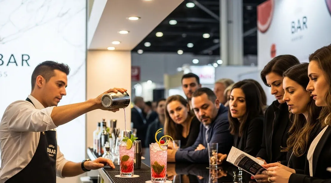 Bartender pouring a beverage mocktail at AltBev Expo 2026.jpg