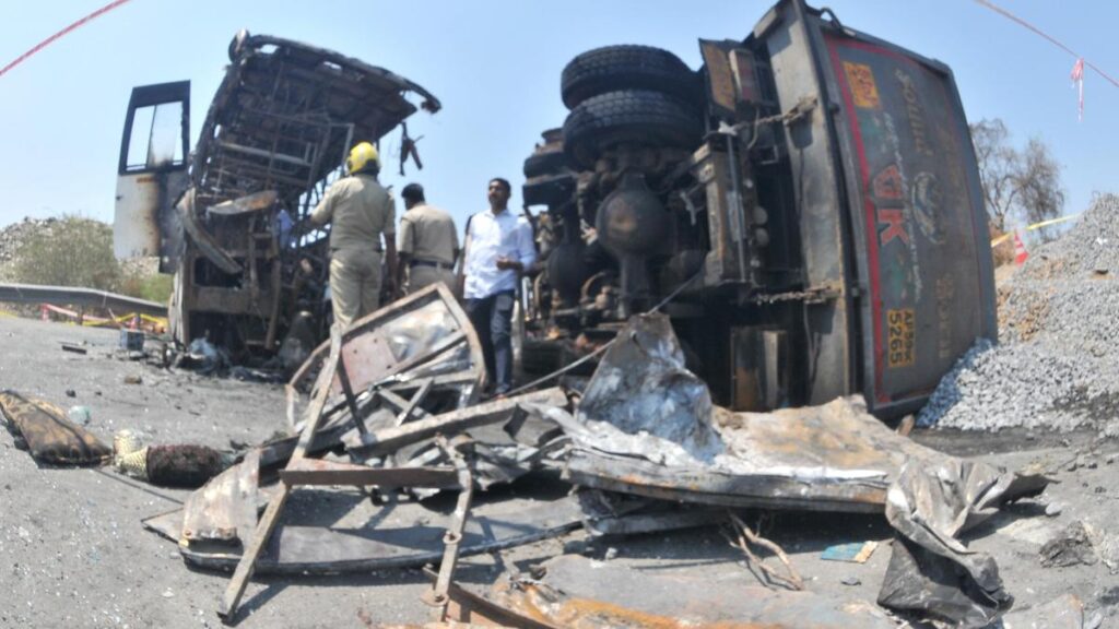 Overspeeding, lack of lane discipline of driver led to Markapuram bus accident, say officials 1 10745 26 3 2026 18 35 33 3 DSC 0070.JPG