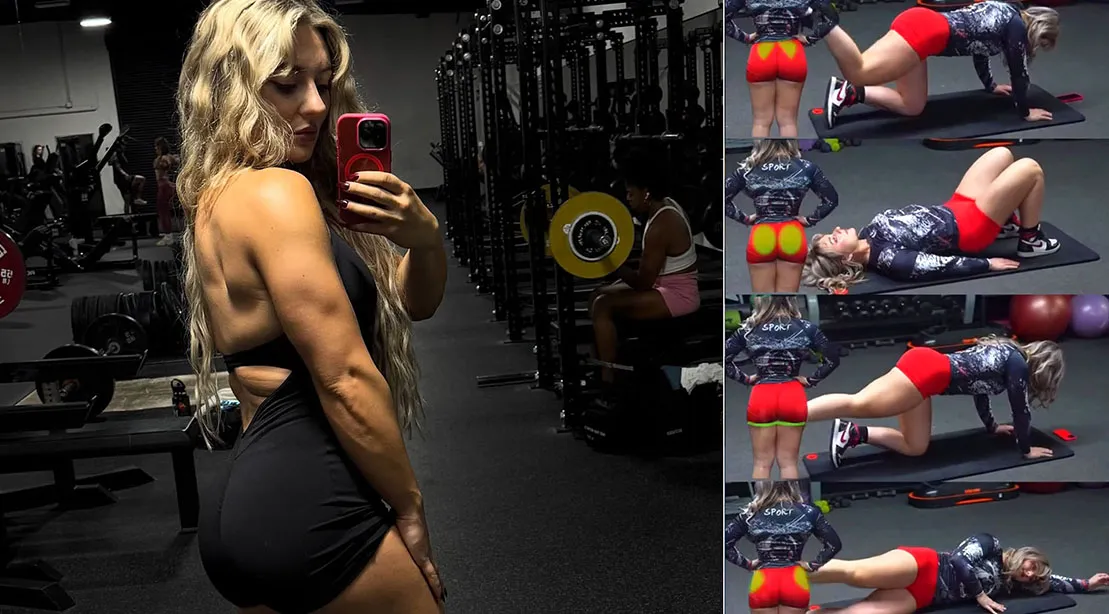Fitness influencer Katie Liftz Salerni showing her top glute exercises for a round butt.jpg