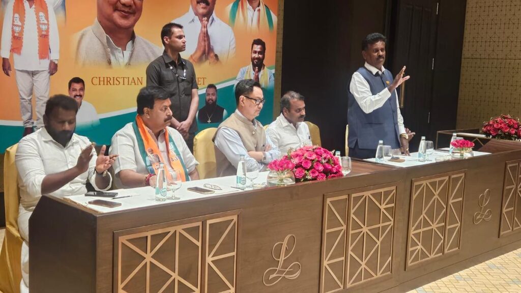 Union Minister Kiren Rijiju interacts with bishops and pastors 1 rijiju.jpeg