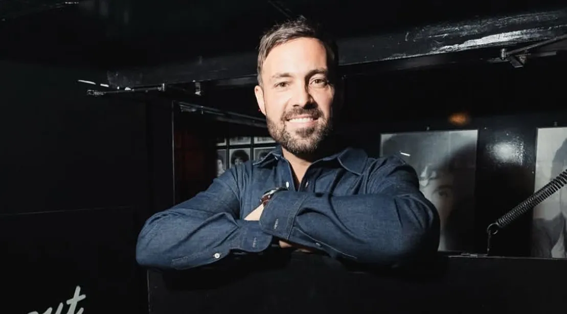 Comedian Jeff Dye outside a comedy club.jpg