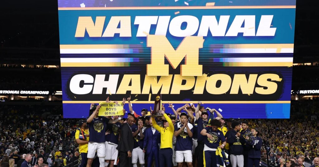 Michigan holds off UConn to win 2026 NCAA men's basketball title 1 gettyimages 2270150737.jpg