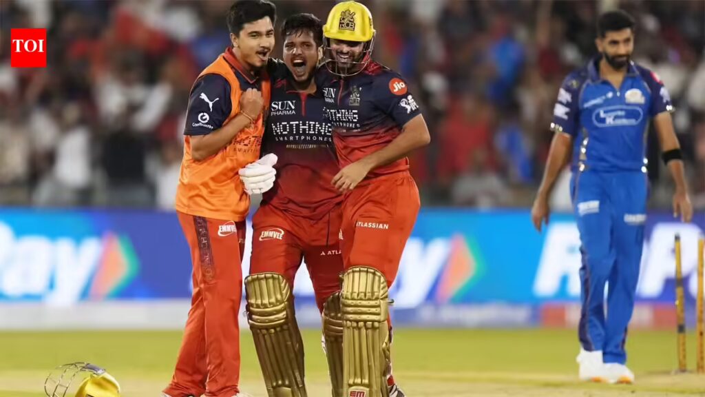 IPL 2026: RCB win last-ball thriller to knock Mumbai Indians out | Cricket News 1 1778443562 photo.jpg